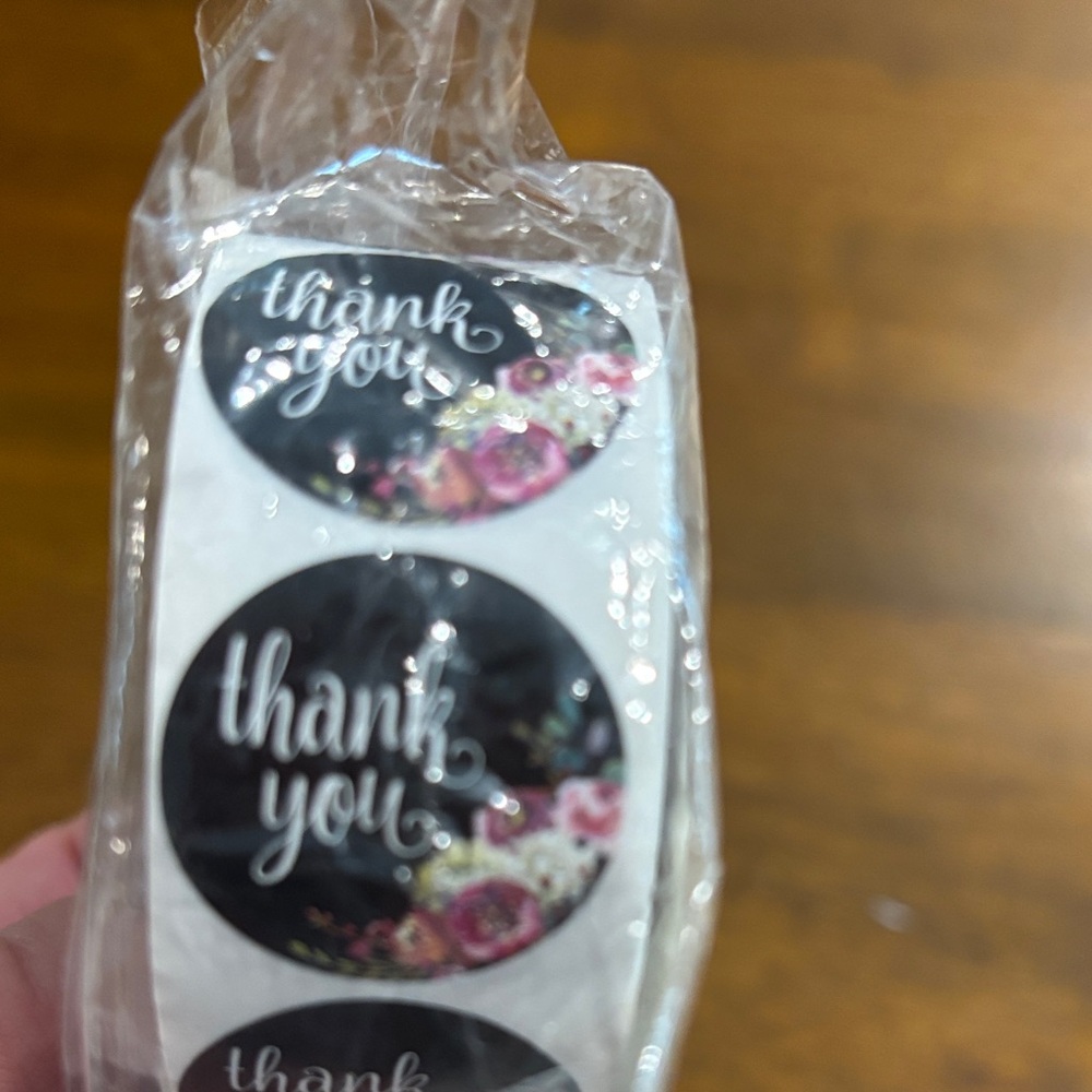 5 Rolls Thank You 1” Stickers 5 Rolls 500 per roll NWT - Picture 5 of 7